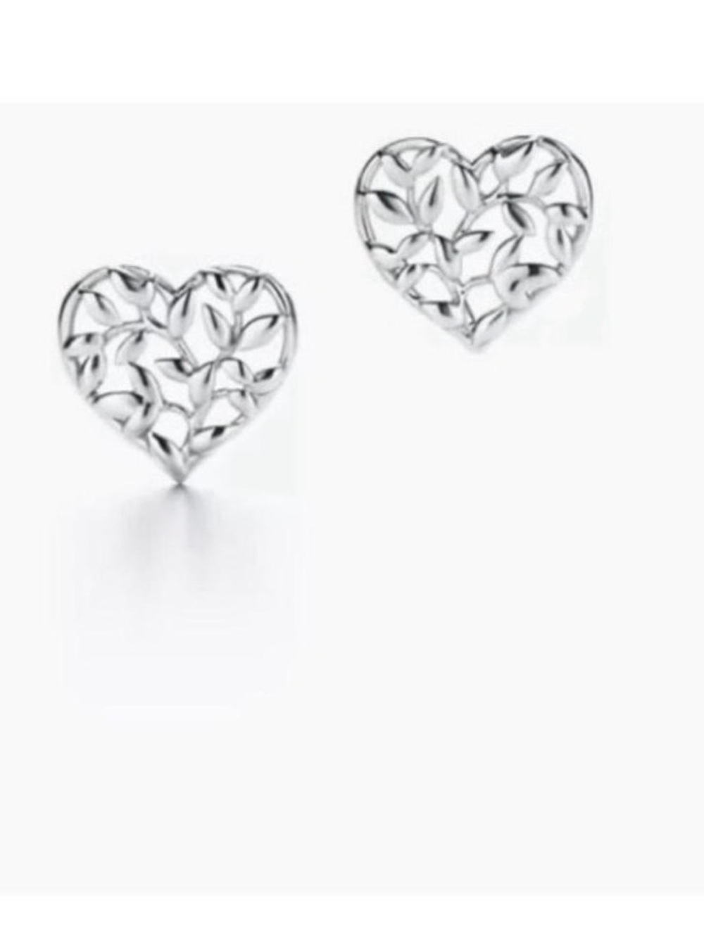 Tiffany & Co. Paloma Picasso Sterling Silver Heart Earrings NEW!